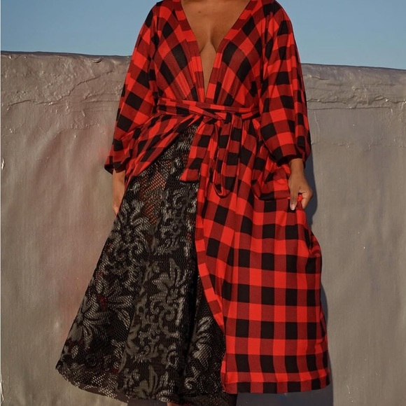 LIKE NEW Onion Cut & Sewn kimono duster - Picture 3 of 10